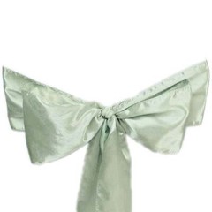 10 Sage Green Satin CHAIR SASHES Ties Bows Wedding Ceremony Reception