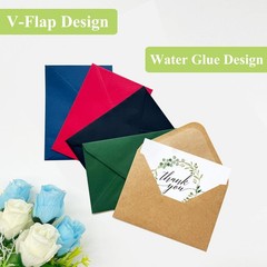 60 Pack Colored Envelopes 4×6, Self Adhesive A4 4.5 x 6.37 inches