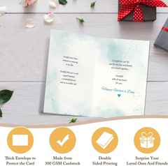 Heartfelt Fathers Day Card for Husband, Double Sided Fathers Day Card Gift fr…