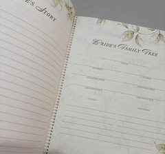 HALLMARK Wedding Keepsake Album Photos Records Floral Embossed *NOS