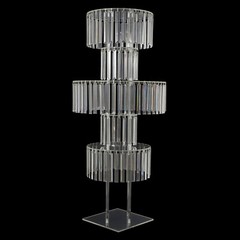 Flower Stand for Wedding, Crystal Flower Stand 5-Tier