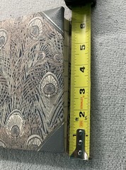 Liberty Of London Cloth &Leather Guest Book: Liberty Hera Peacock Fabric MINT