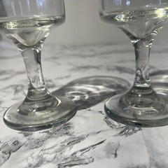 Vintage Bride And Groom Goblet Glasses Cherubs Retro Cupid Wedding Anniversary