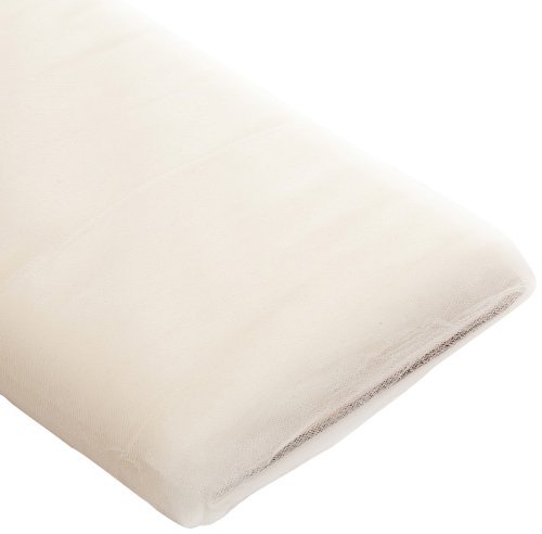 IVORY Polyester Tulle Fabric Bolt 54 inch 40 Yards – SHIPS FREE FROM USA