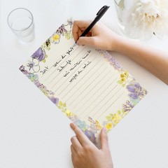 64 Sheets Stationary Letter Paper Set – A5 Cute 5.62 x 8.26 inches, Gold Foil