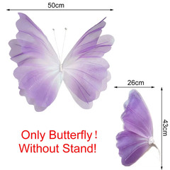 50cm Large Colorful Gauze Butterfly For Wedding Baptism Photography Backdrop NEW