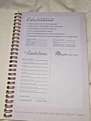 Pink Rose Gold WEDDING PLANNER organizer book journal engagement bridal shower