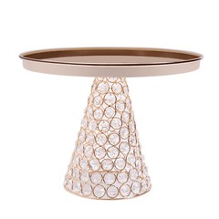 5-piece Crystal Cake Stand-french Gold Cake Stand For Wedding & Ceremony Bakery