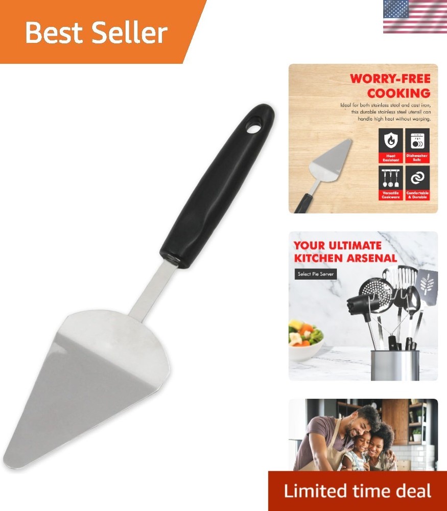 Durable 11.5-Inch Pie Server: Stylish Stainless Steel & Dishwasher Safe