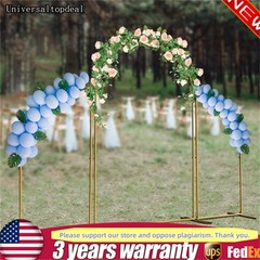 Metal Arch Backdrop Stand Gold Wedding Arch Stand Set of 3 for Party Decor