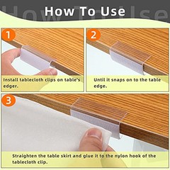 12 Pieces Table Skirting Clips Table Skirt Clips Table Cover Tablecloth Clips