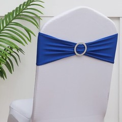 Gankar 100pcs Stretch Spandex Chair Sashes for Wedding Chair Bands with Buckl…