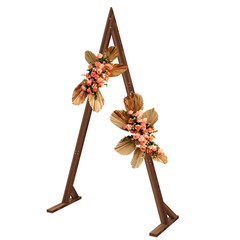 10.2 Ft Wood Arch for Wedding Ceremony Archway Arbor Flower Support Frame Decor