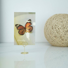 1.2 In. X 2 In. Gold Heart Nickel Place Card Holder Ser of 200 Pcs Table Sign Pi