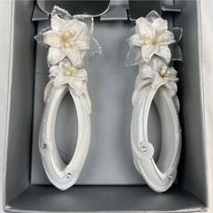 Simply Better Weddingstar White Cake Knife and Server Set SKU 4465