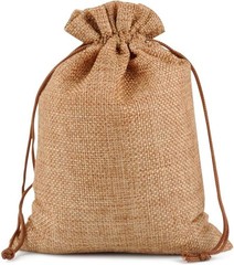 25/50/100 Wedding Hessian Burlap Hessian Jute Favor Gift Bags Drawstring Pouch