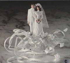 New Vintage Wilton Petite «Romance» Wedding Cake Top, white tux, 104-941