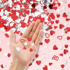 Valentines Day Confetti Red Glitter Confetti Decorations | Valentine’s Heart