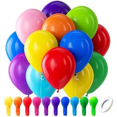 Assorted Rainbow Latex Balloons, 100 Pack 12 12inch (Normal) 01-assorted-g01