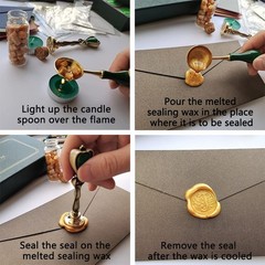Fancy Letter J Wax Seal Stamp Set, European Style Kit Gift Box, Vintage Perso…