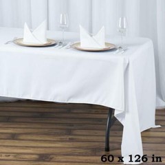 8 Rectangular 60 x 102 Inch Polyester Tablecloths Hotel Boot 25 COLORS USA SALE