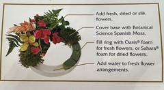 Reusable Table Centerpiece Floral Ring Botanical Science Silk Dried Fresh Flower