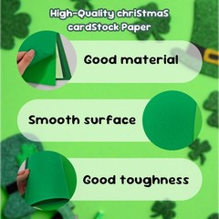 Bazyrock 30 Sheets Green Cardstock 8.5» x 8.5 inches x 11 inches,