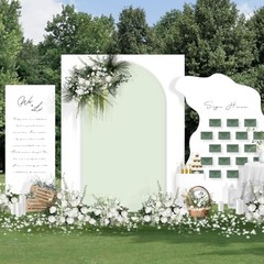 6FT Arch Backdrop Cover Fitted Spandex Backdrop Stand Cover Stretchy 6 Ft Sage