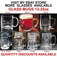 Personalize Mixing Glasses Laser Engraved Glass Wedding Groomsman Bridesmaids 16