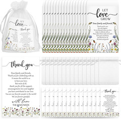 100 Set Wedding Favors for Guests Bulk Include 100 Pcs Self Adhesive Seed Packet