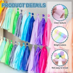 Crepe Paper Streamers 6 Rolls 492ft (Light Pink/Purple)