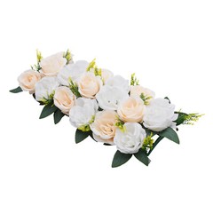 Party Dining Table Flower 10Pcs Artificial Flowers Dusty Rose Floral Arrangement