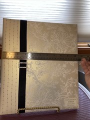 Hallmark Ivory With Black Buckle Bling Rhinestones Wedding Album.