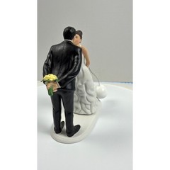 Weddingstar Ball and Chain Funny Wedding Cake Topper Porcelain Figurine Rare