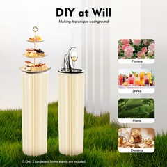 2Pcs 39.4 inch Tall Flower Vase Flowers Stand for Party Tables Decorations