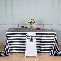 5 pcs Satin Stripe Chair Sashes Party Wedding Dinner Event Decorations Supplies