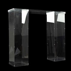 46″ x 12″ Clear Plexiglass Connector Plate for Rectangular Pedestal Stands Party