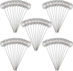 Versatile 50 Pcs Silver Memo Holders – 6-Inch Table Number Clips for Parties