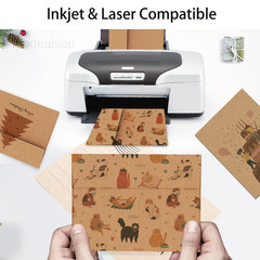 A4 Brown Kraft 4×6 Envelopes Self Seal 100 Pack, Goefun 4.25 x 6.25 A4, brown