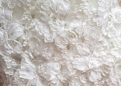 Bridal Lace White Beautiful 3 Pounds! 2 Pieces Great for Weddings
