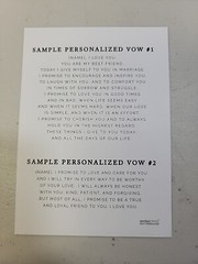 Andazpess Wedding His/Her Vows Books Navy & White W/Gold FOIL EDGES, 64 Pages