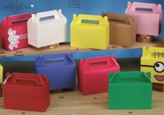 Paper Take Out Food Box Oriental Chinese Cube Square Rectangle Party Favor Gifts