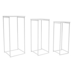 Metal Plant Pot Stand Indoor Outdoor Flower Planter Display Holder Rack Set of 3
