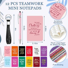 12 Sets/48 Pcs Appreciation Gifts for Employee, 24oz Inspirational Plastic Cups