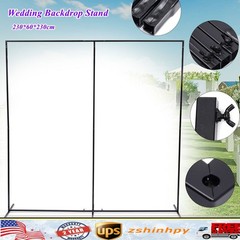 90.55*23.62*90.55in Free Standing Wedding Backdrop Stand Iron Rectangular Stand