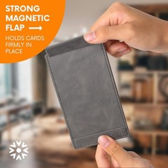 Notsu Note Card Holder | Minimalist 3×5 Inch Index inches, Gray