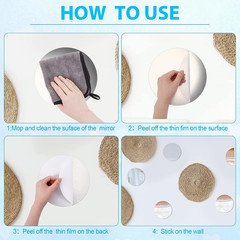 24-Piece Acrylic Round Mirror Trays for Wedding Centerpieces & Home Decor