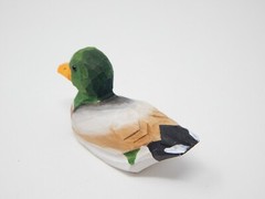 Mallard Duck Love Bird Cake Topper Bride & Groom Wedding Engagement Wood Statue