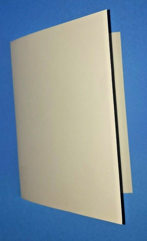VINTAGE Stationary Card 50/pk tan plain 5 1/8″ x 7 1/4″ folded