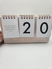 Wedding Countdown Desk Calendar – Miss to Mrs, Engagement, Party, Bachelorette